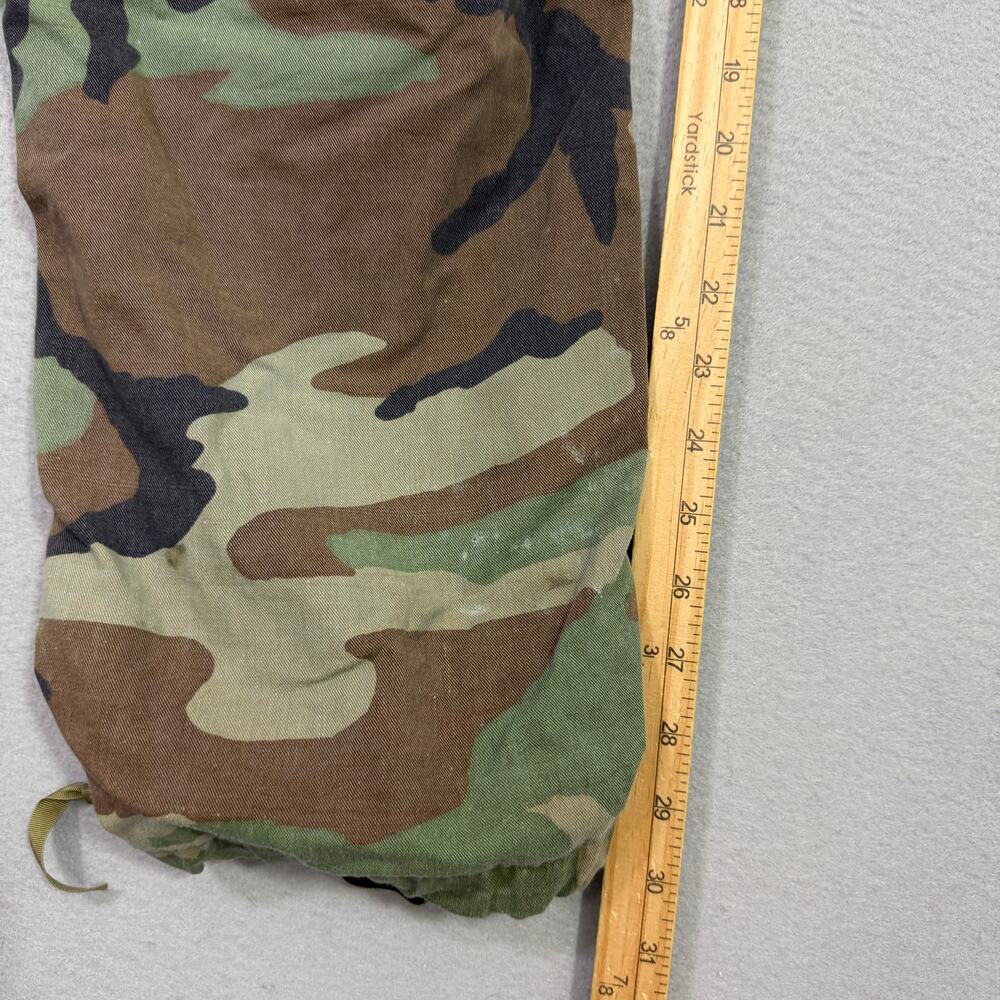 Vintage Camo Cargo Pants Small Adjustable Army Military Woodland Distressed 90s - Picture 14 of 16
